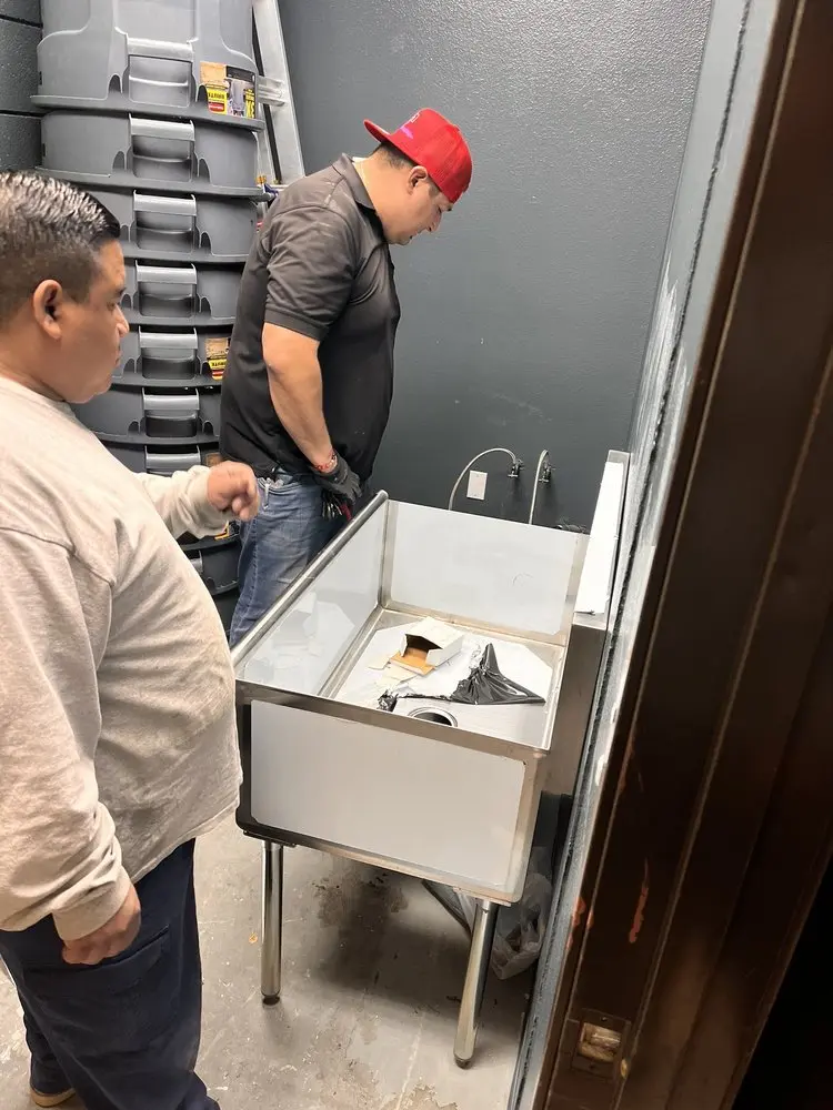 Commercial plumbing and sink installation in Upper Makefield